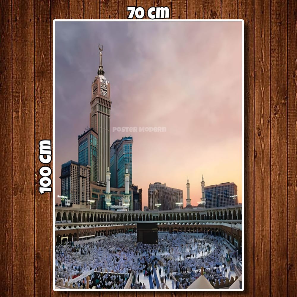 HIASAN DINDING KABAH MEKAH CODE14 VERTIKAL XTRA JUMBO 50X100CM 70X100CM 100X150CM 100X200CM / KABAH 