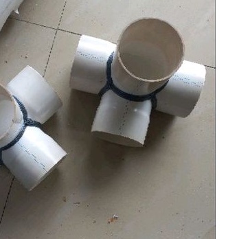 tee 4 way 1 1/4 inchi sambungan pipa 4 arah 1 1/4