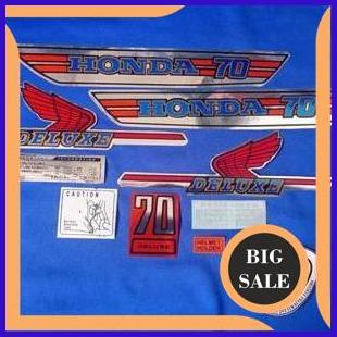 stiker bodi striping bodi polet tangki tengki motor honda c70 bekjul 1M4R23 onderdil