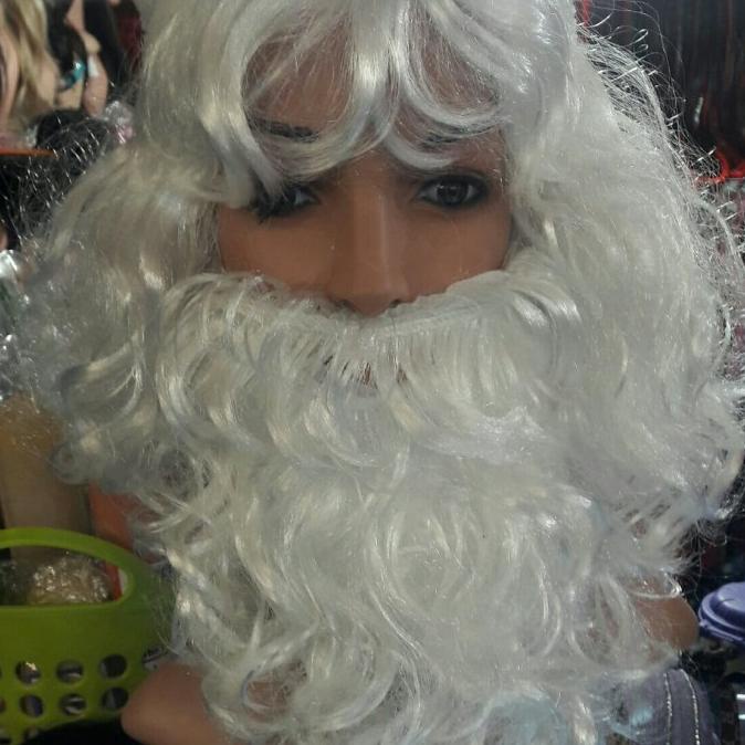 Wig Jenggot putih Santa Sinterklas kud