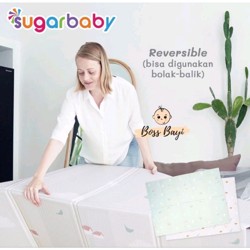 SUGAR BABY - Foldable Baby Playmat / Matras Karpet Lipat  Anti Licin Anti Air