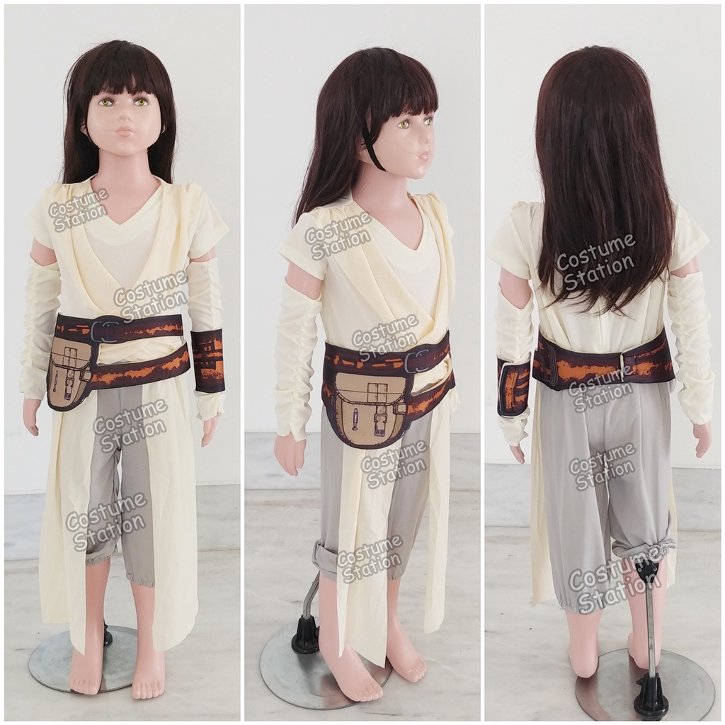 Kostum Star Wars Rey Skywalker White / Costume The Last Jedi anak cewe