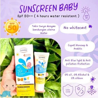 Sun Block Baby Sunscreen Lotion Airongsie SPF50+ UVB+UVA ORIGINAL