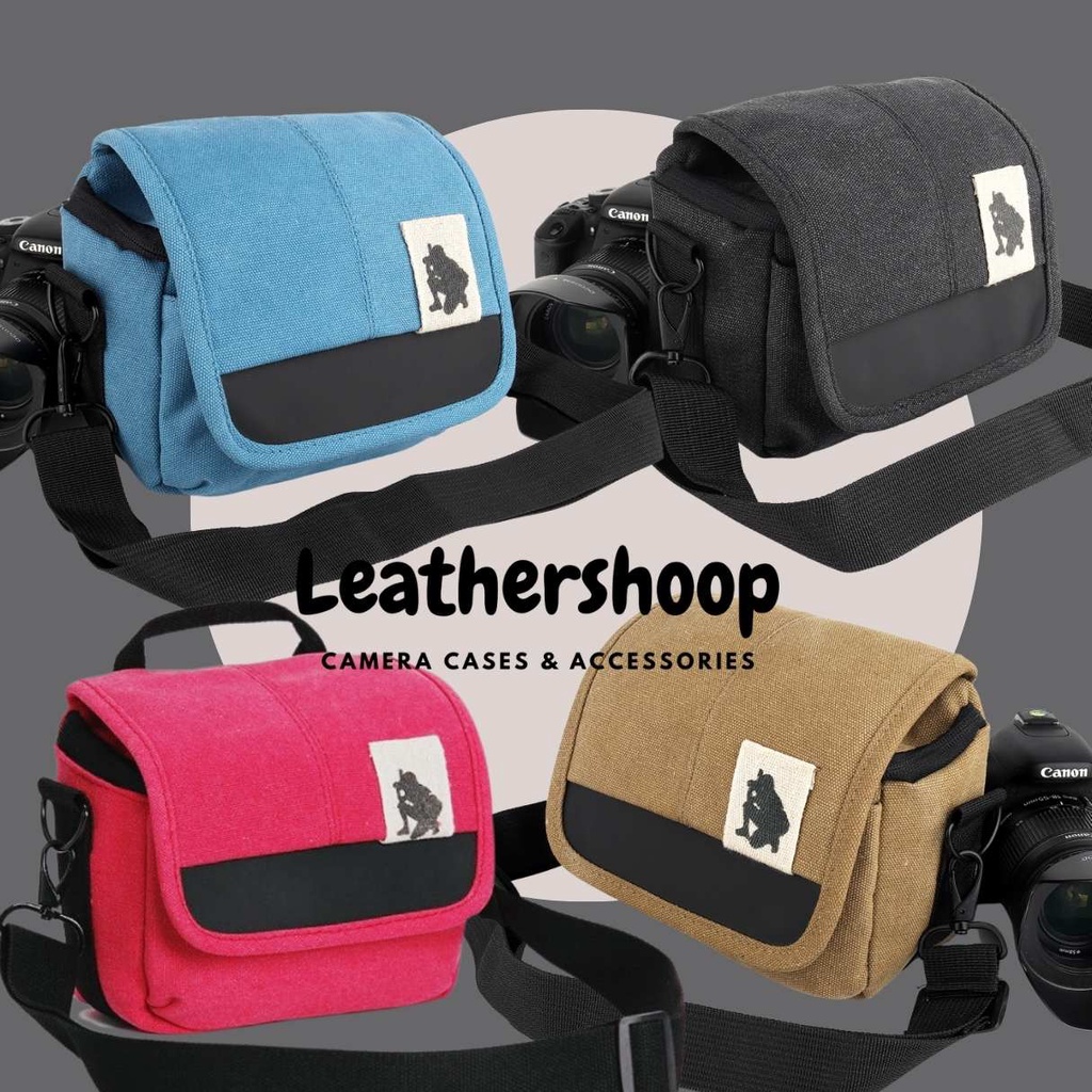 okravisava - tas kamera kanvas mirrorless fujifilm xa5 xa3 xm5 sony zve10 a6400 a6000 nikon z50 z30