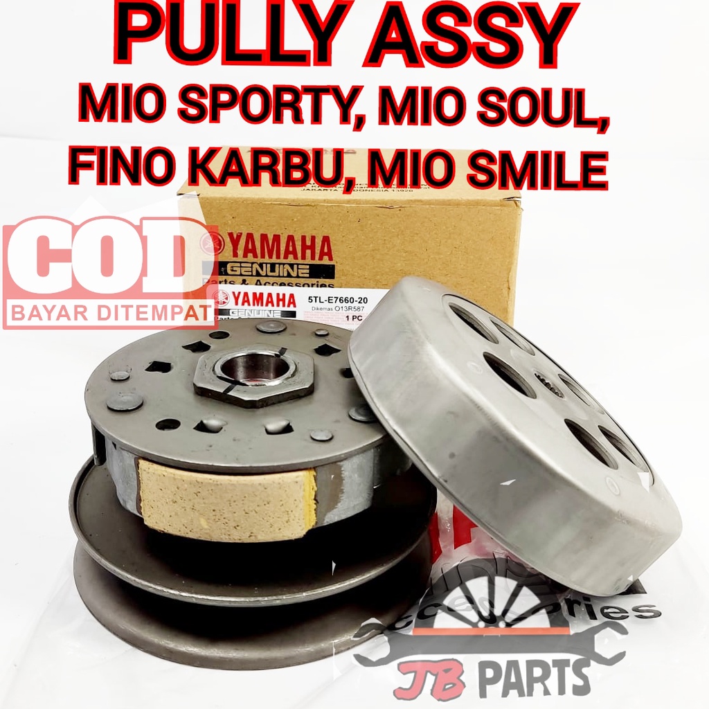 Pully assy set Mio Soul Fino Smile Sporty Karbu Yamaha 5TL kualitas sangat bagus , presisi langsung 