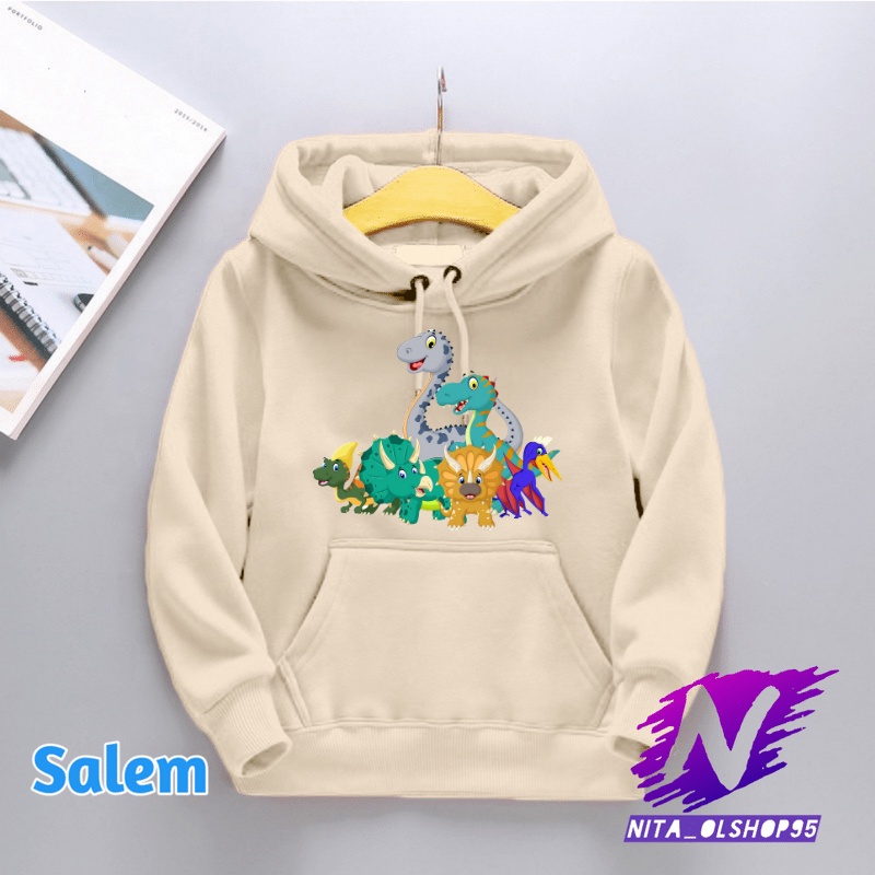 sweater hoodie anak dinosaurus hoodie dino