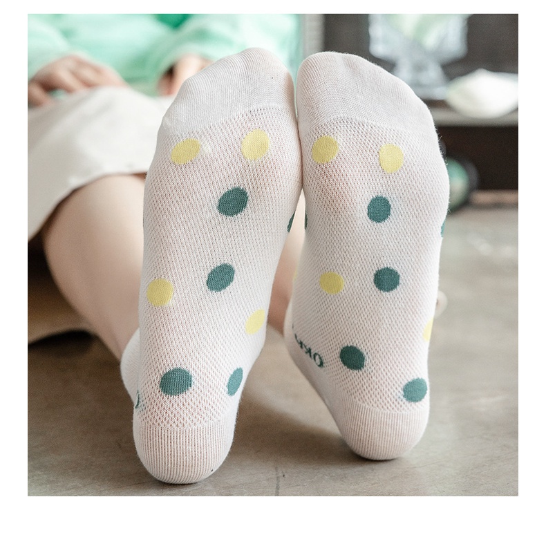 MMM Kaos Kaki Wanita Pendek Ice Cream 6588 Sarung Kaki Unisex Semata Kaki Warna Hijau Motif Es Krim Ankle Socks Karakter Korean Model Simple Cute