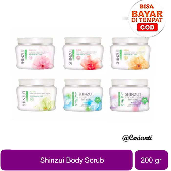 [BODY SCRUB | 200GR | BPOM] Shinzu'i Skin Lightening Body Scrub 200gr - Lulur - Shinzui_Cerianti