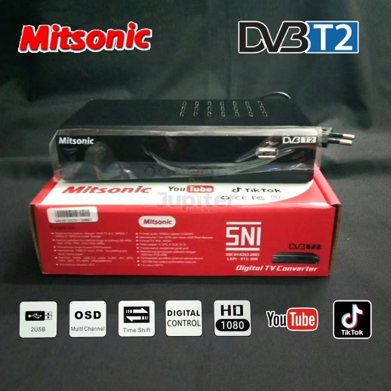 Digital TV Converter/Receiver DVB T2 Set Top Box With HD Multimedia Player - Yosinogawa