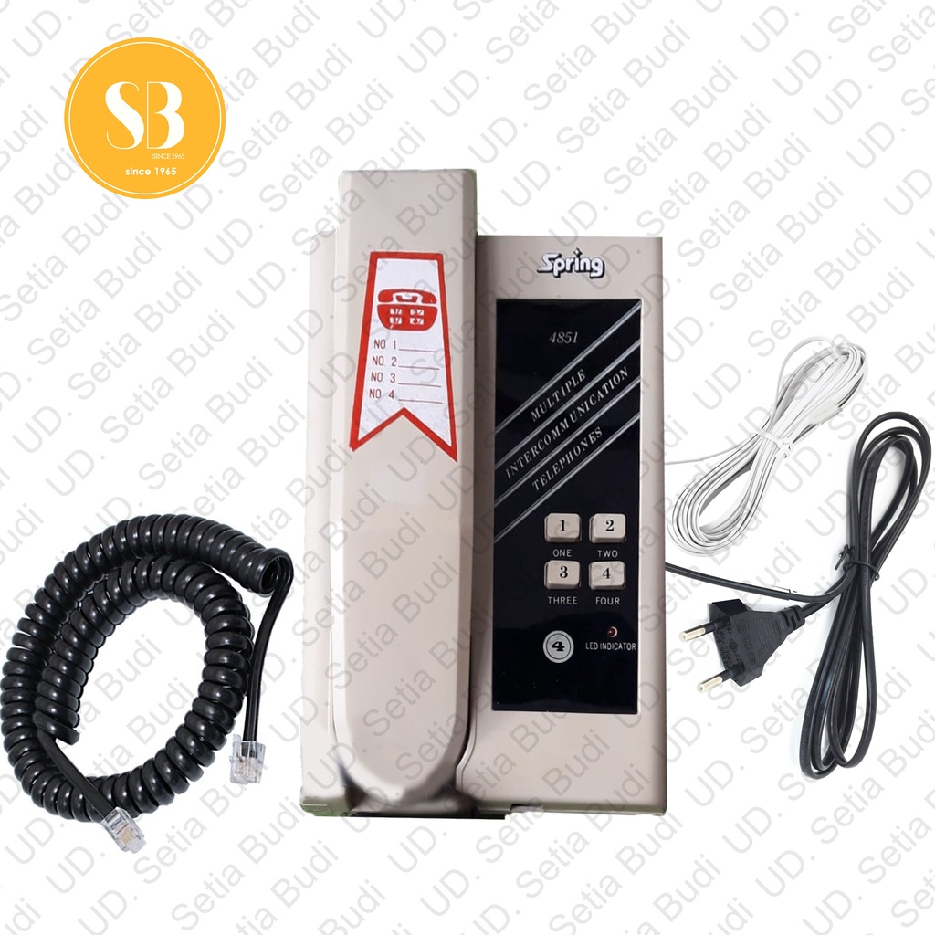 Telepon Interkom 4 Arah Spring RL-4851 Berkualtias