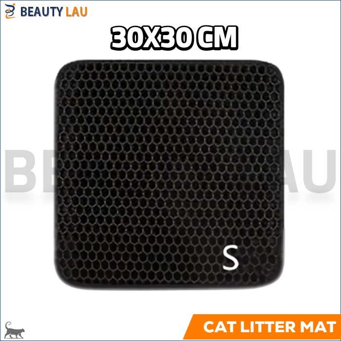 KESET KARPET PASIR KUCING ALAS TATAKAN PASIR KUCING CAT LITTER MAT ALAS LITTER BOX DOUBLE LAYER WATERPROOF MUDAH DIBERSIHKAN