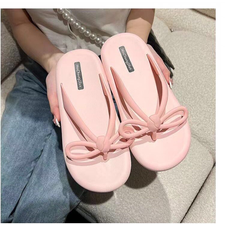 CUCI GUDANG GROSIRTAS TG0510 Sandal Jepit Jelly Wanita Bahan Karet Elastis Non Slip Pita Cantik Import