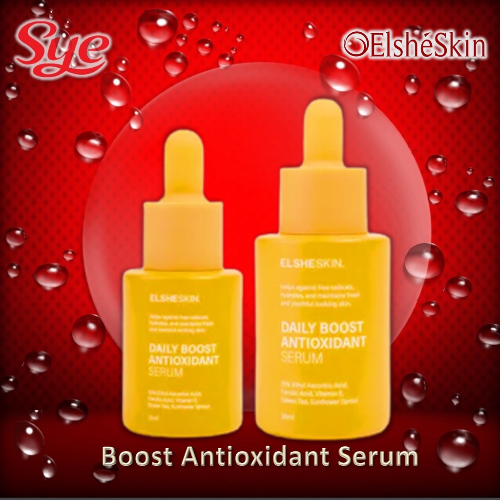 BPOM ELSHESKIN DAILY BOOST ANTIOXIDANT SERUM 15ML &amp; 30ML / BRIGHTENING SERUM VITAMIN C / SYE