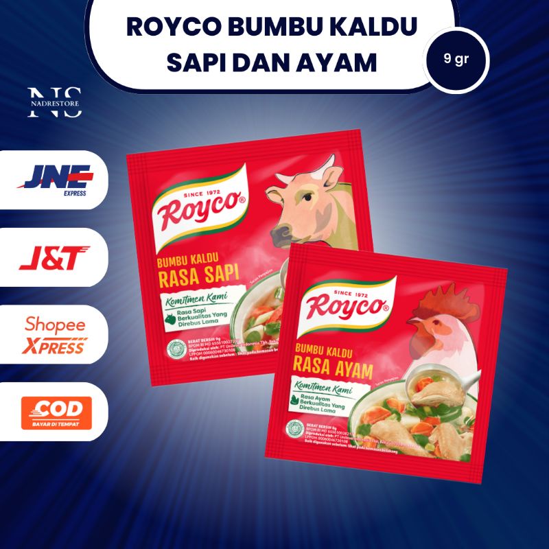 

ROYCO RASA SAPI / AYAM @9GR ISI 12 SACHET