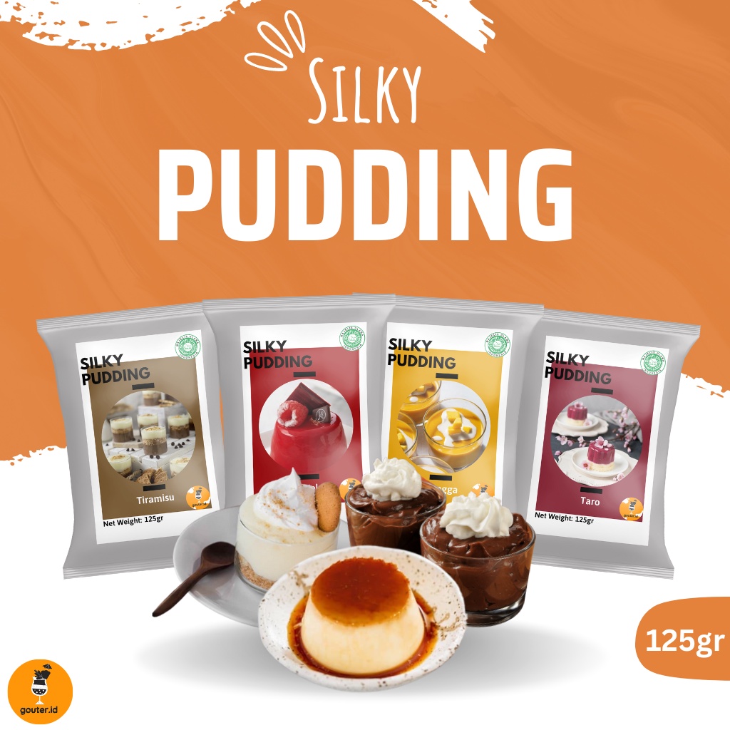 SILKY PUDDING 125GR / PUDDING SILKY / PUDING SILKY / BUBUK SILKY PUDING / BUBUK PUDING INSTAN / DESSERT PUDDING