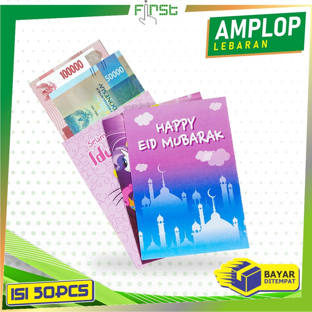 

FH-C823 Amplop Lebaran Isi 50PCS Motif Karakter Dompet Uang Hari Raya Idul Fitri / Amplop THR Ampau Eid Mubarak Set Angpao Kartun Lucu