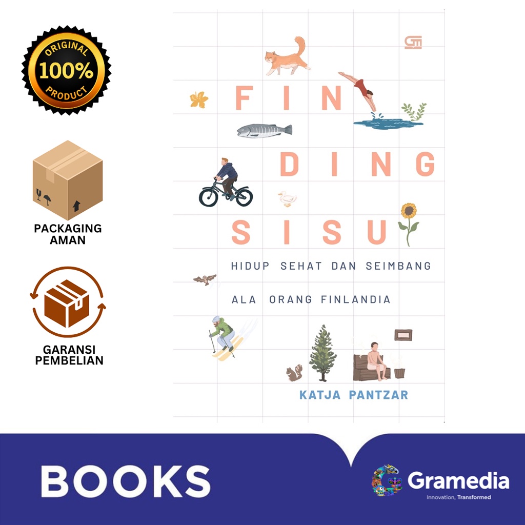 Gramedia Bali - Finding Sisu: Hidup Sehat dan Seimbang Ala Orang Finlandia