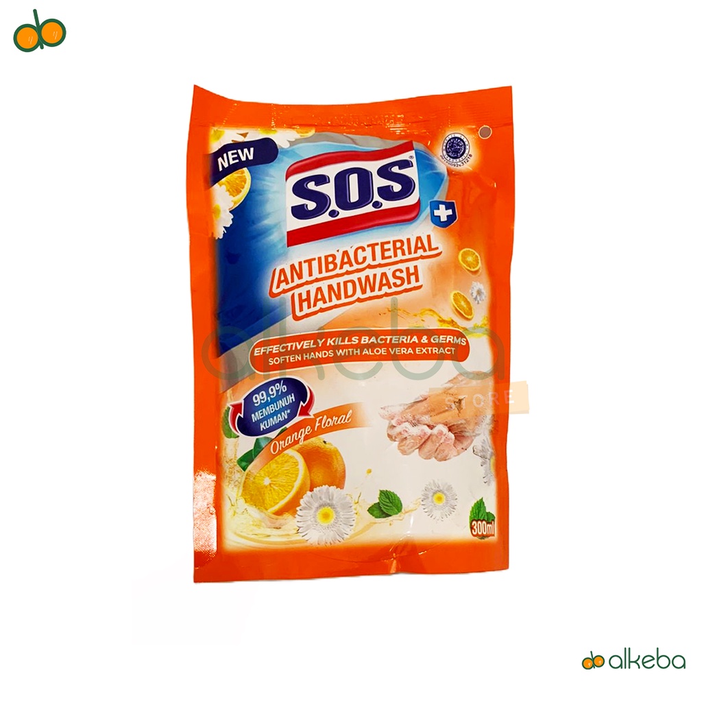 Sabun cuci tangan refill handwash hand soap 300 ml merk SOS