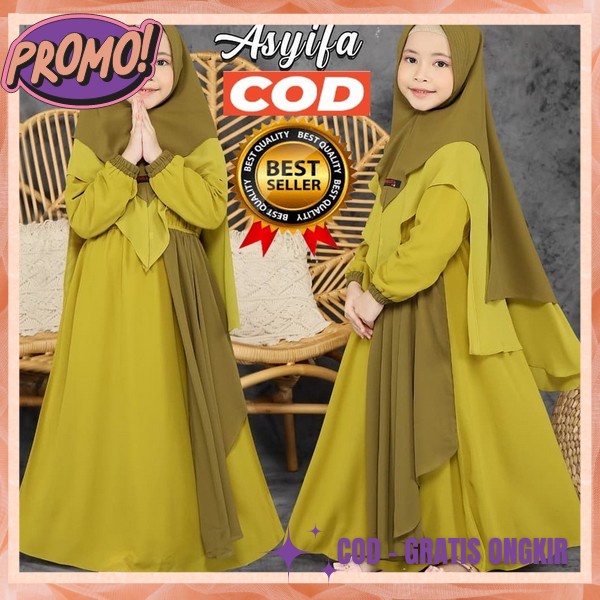 Gamis Anak Cewek Tanggung Umur 9 12 Thn Terbaru 2023 3 4 Tahun 8 7 1 10 5 Baju Muslim Perempuan Rema