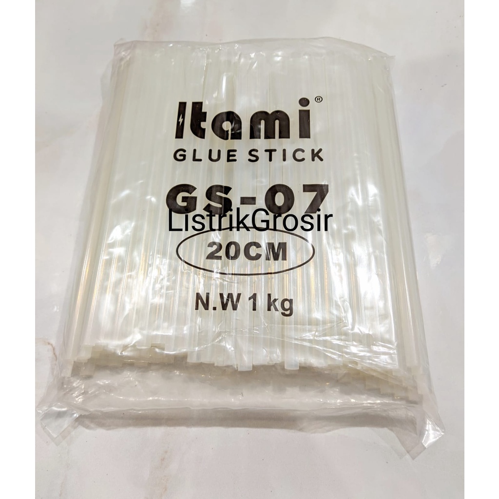 1Kg isi +/- Isi 124pcs Lem Tembak KECIL Glue Gun Lilin Bakar STICK BATANGAN 1Kg 124pcs