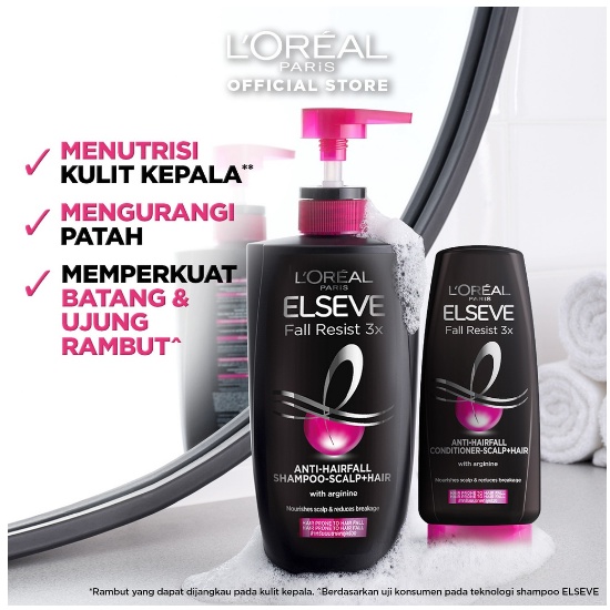 L'Oreal Paris Fall Resist 3x SERIES - 170ml - Hair Care Perawatan Rambut Rontok Loreal