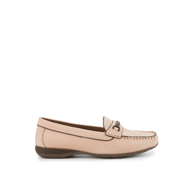 Sepatu Flat Hush Puppies Original bernuansa solid tone untuk smart casual look dengan vintage touch 