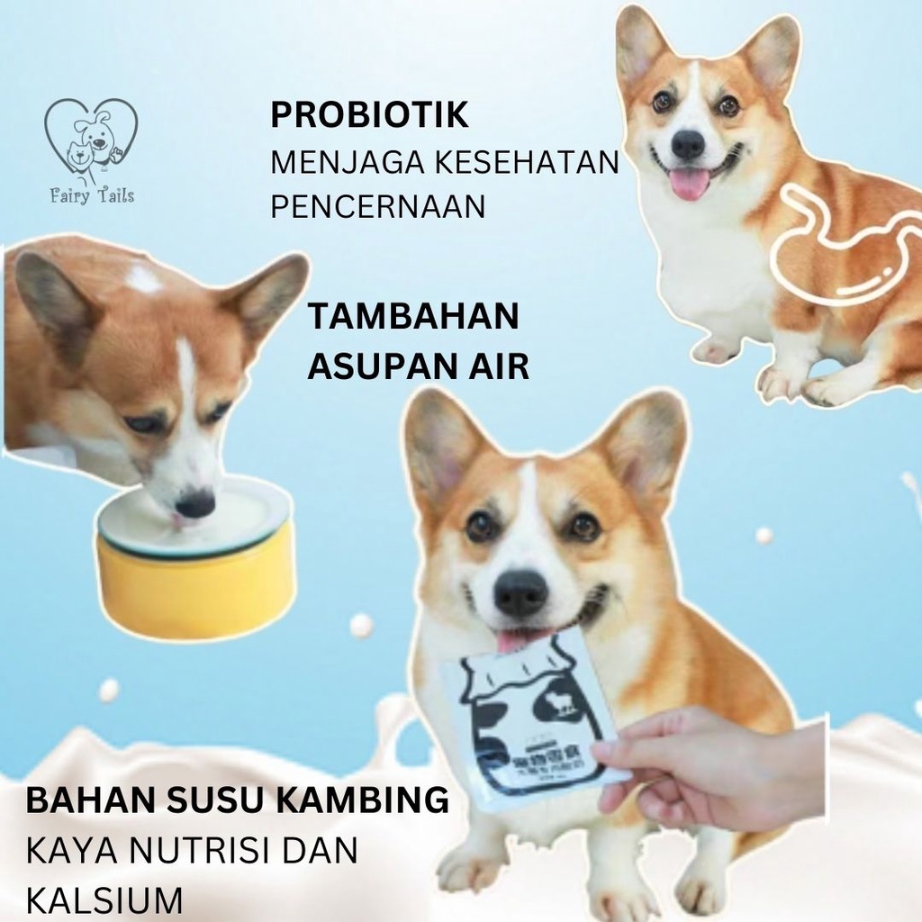 Pet Yogurt Snack Yoghurt Susu Kambing Segar Untuk Anjing dan Kucing Anabul / Healthy Goat Milk Yogurt for Dog and Cat Pet 50 gram