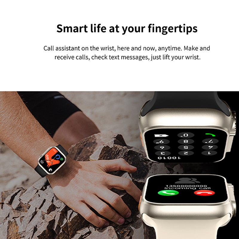 【COD】Jovitech Z59 Smartwatch Bluetooth Full Touch Screen Phone Call IP68 Waterproof Wireless Charging Sports Smart Watch - SW17