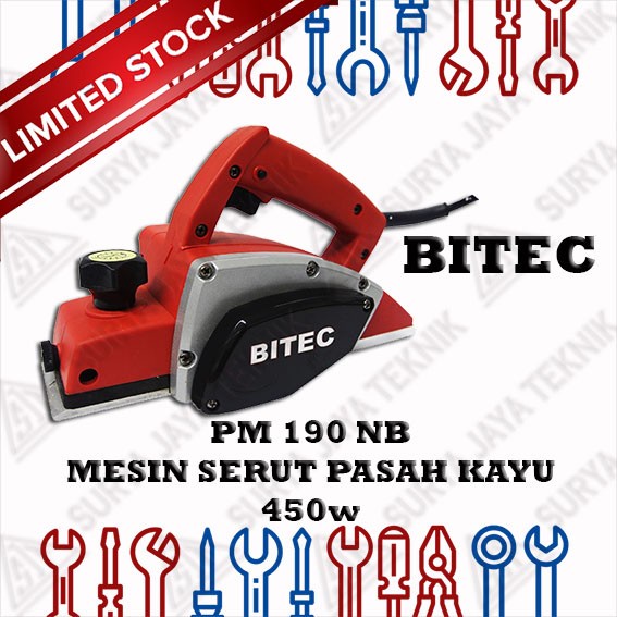 BITEC PM 190 NB MESIN SERUT PASAH KAYU 450w