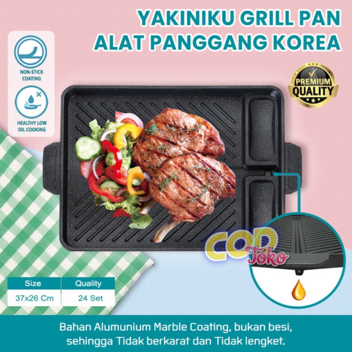 grill pan  [2kg] Multi GRILL PAN - Alat panggang bakar sate MURAH - Yakiniku GM(R2C3) pemanggang sat