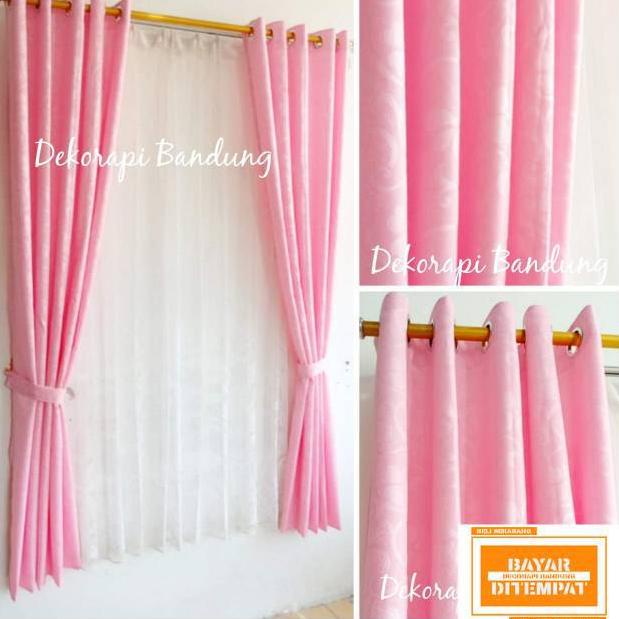 HARGA TERMURAAH Gorden embosh pink muda hijau merah fanta terbaru harga termurah