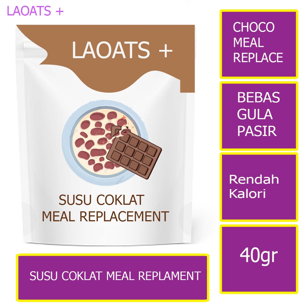 

Meal Replacement Coklat Diet Susu Sereal Diet Penurun Berat Badan Rendah Kalori Low Fat Pembakar Lemak Laoats