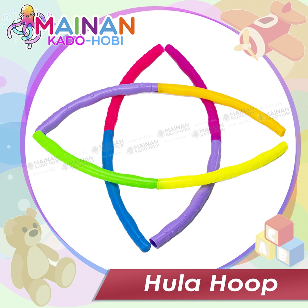 MAINAN EDUKASI ANAK OLARAGAH HULA HOOP RAINBOW WARNA WARNI