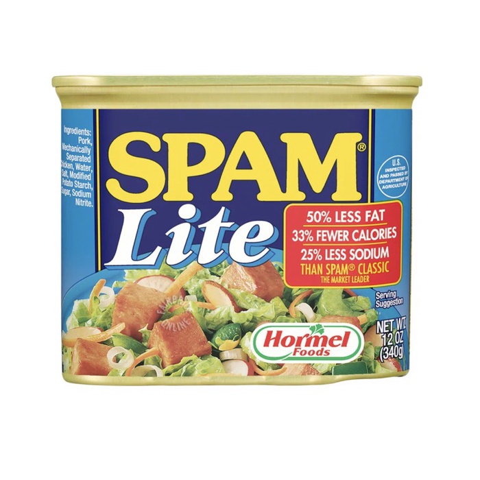

HORMEL SPAM LUNCHEON MEAT - LITE 340G