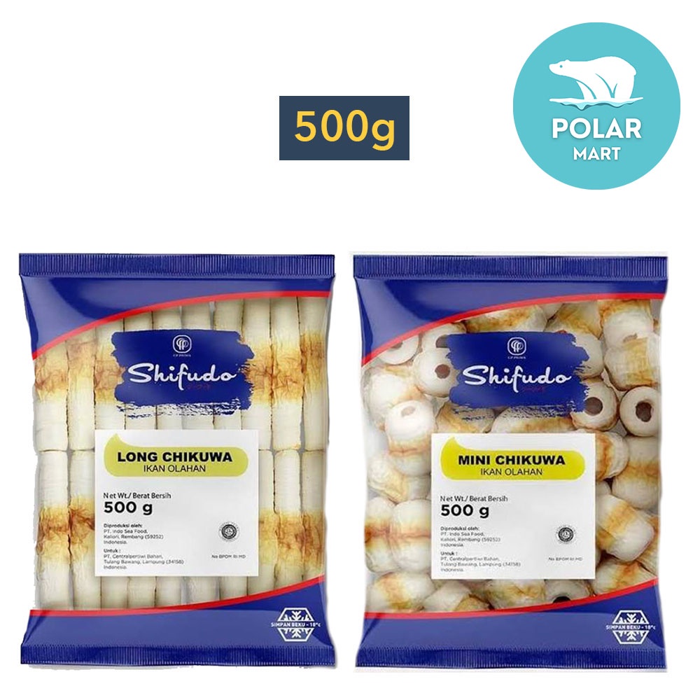 Shifudo Chikuwa Ikan Olahan Long & Mini 500 Gram (FROZEN FOOD BANDUNG)