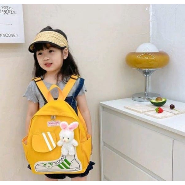 TAS RANSEL BONEKA UNTUK ANAK PEREMPUAN SEKOLAH PAUD/TK KARAKTER KELINCI