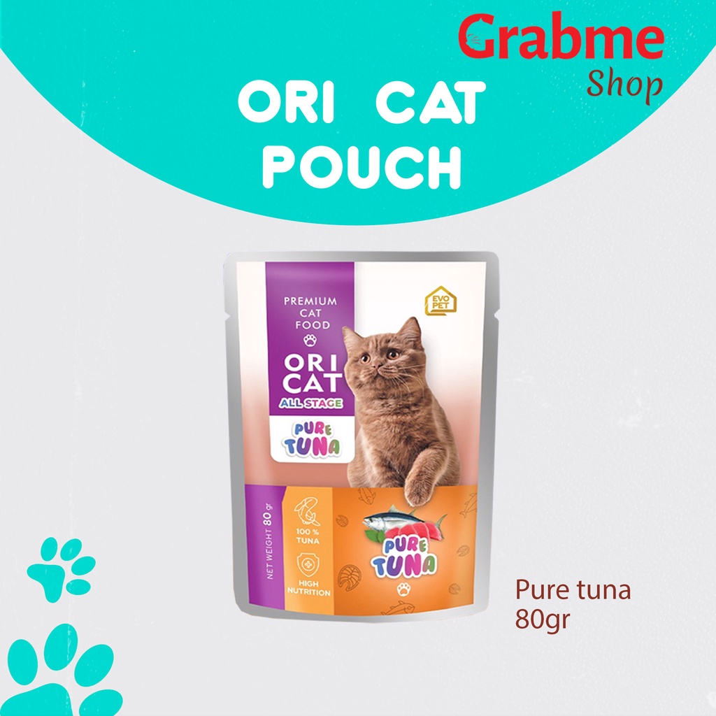 Makanan Kucing Basah ORI CAT Pouch All stage 80gr