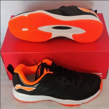 {MentariStore} Sepatu Badminton LINING GYRFALCON II TD - Flashing Orange 41 2/3 8.5 Limited