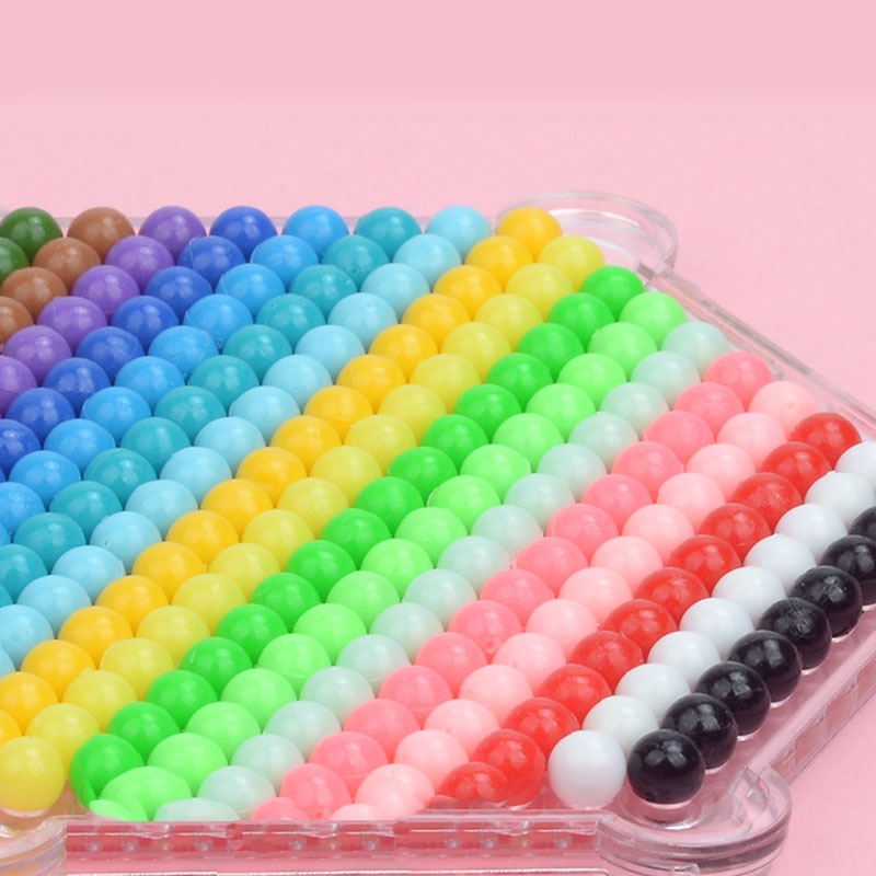 10warna 900 Pcs Kabut Air magic water soluble beads set box Diy Anak handmade puzzle beads puzzle Mainan Aksesoris