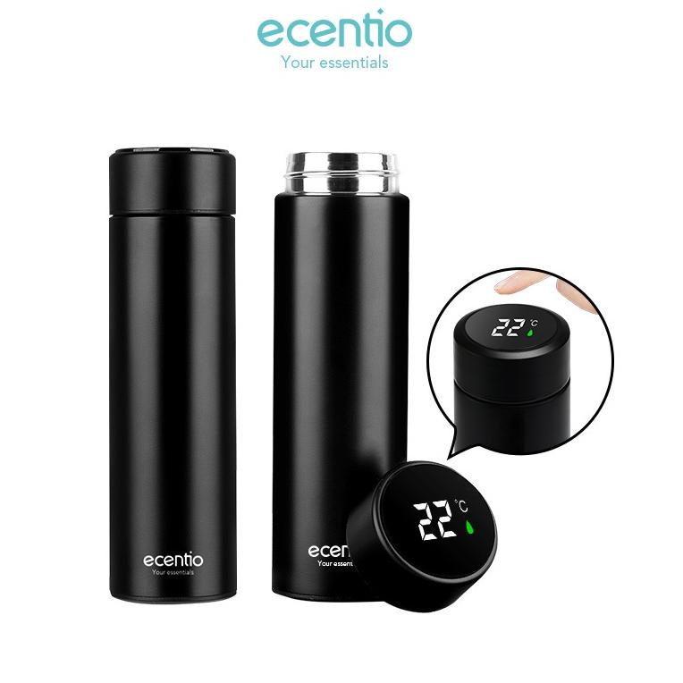 TERPERCAYA ecentio 500ml Termos mini Air Panas Led Display 304 stainless Vacuum Flask Botol/Kartun s