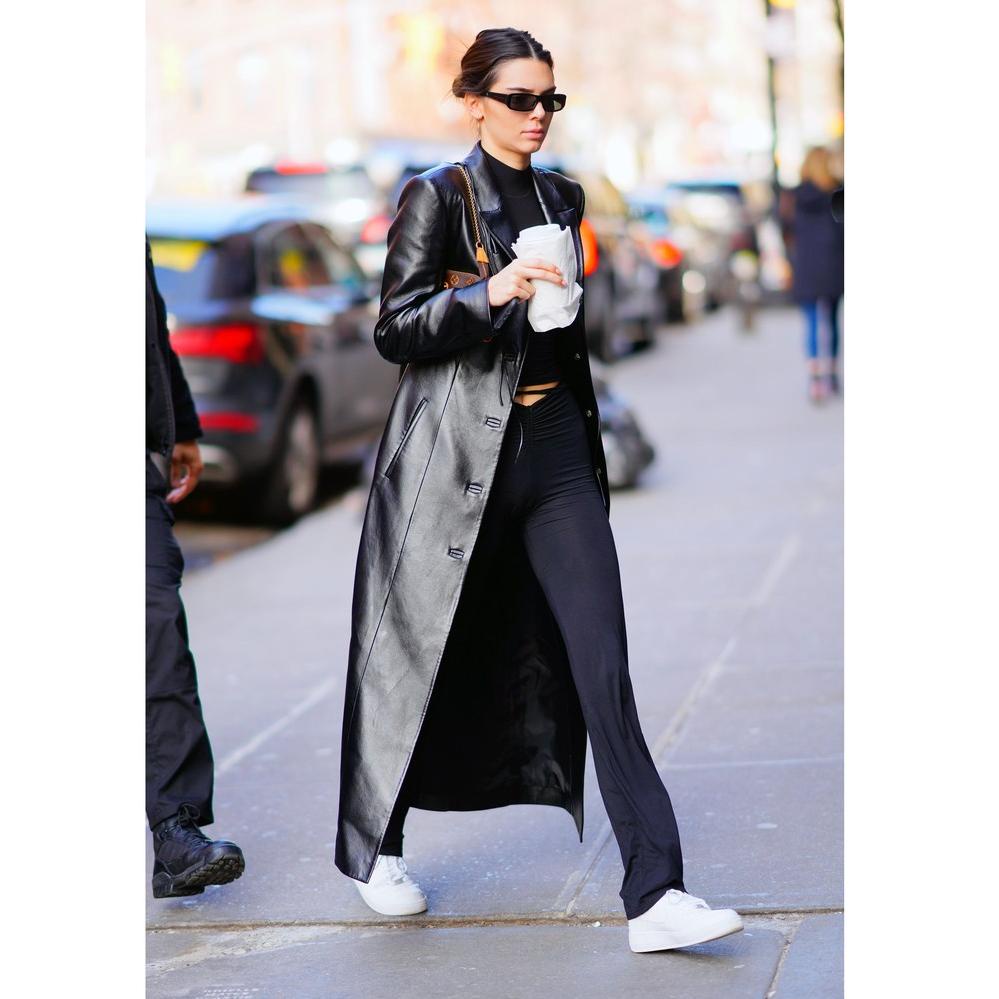 [ART. 2868] Long Coat Faux Leather Jaket Kulit Winter Wanita Cewek Korea