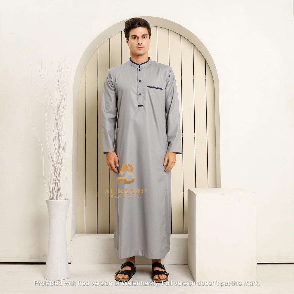 Busana Muslim Jubah Pria Gamis Pria AL BAARI (JD-091)