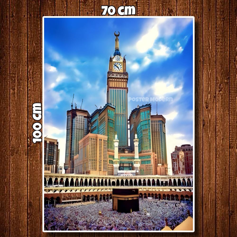 HIASAN DINDING KABAH MEKAH CODE09 VERTIKAL XTRA JUMBO 50X100CM 70X100CM 100X150CM 100X200CM / KABAH 