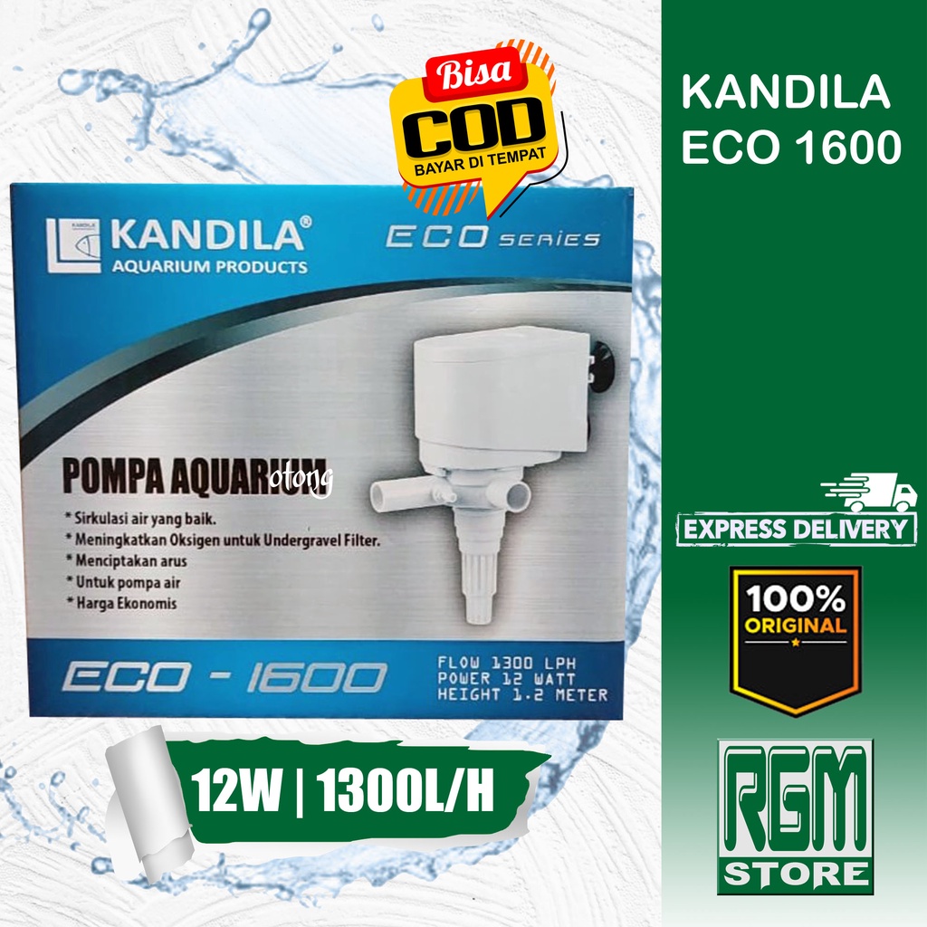 KANDILA ECO 1600 eco1600 LOW WATT MESIN POMPA CELUP POWER HEAD AQUARIUM