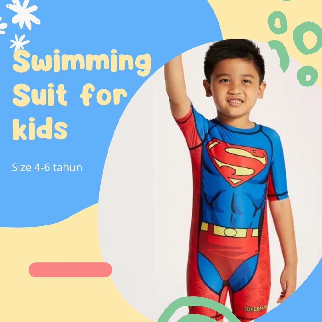 GIRL &amp; BOY  Diving Suit Swim Baju Renang Anak Frozen Litle Pony swimming berenang