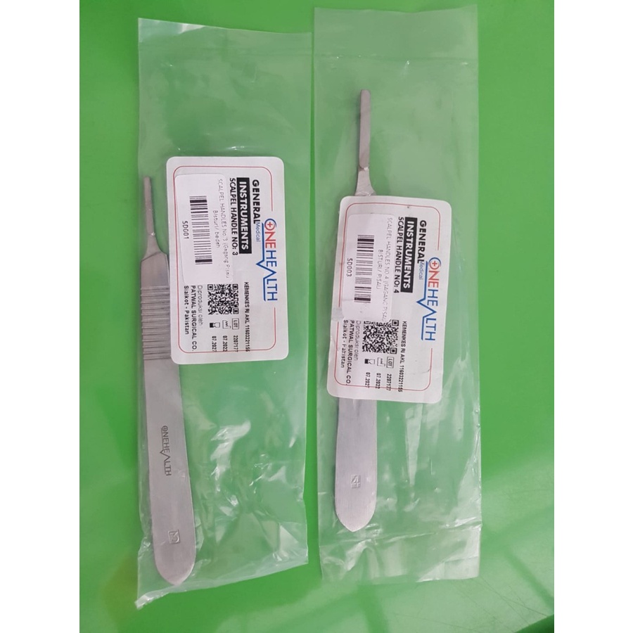 ONEHEALTH SCALPEL HANDLES / GAGANG PISAU BISTURI / GAGANG PISAU BEDAH