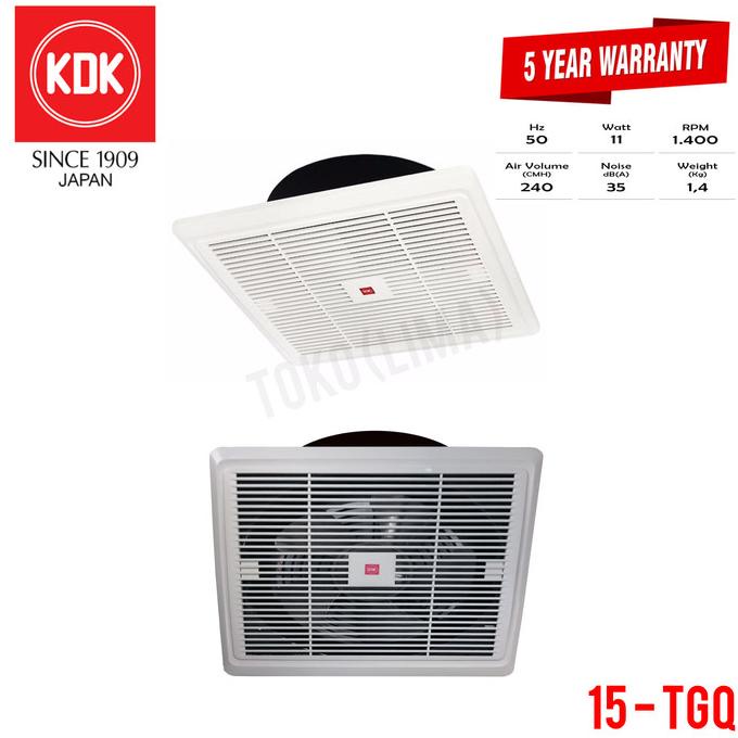 ___] Exhaust Fan KDK 15 TGQ 6" Ceiling Fan KDK Plafon KDK 15TGQ Hexos Fan