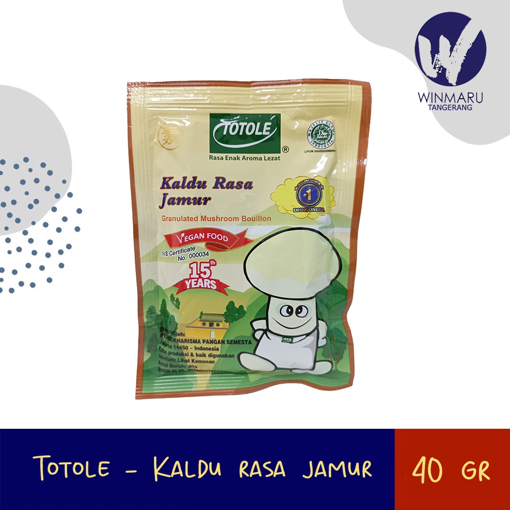 

Totole Kaldu Jamur 40gr - 40 gr