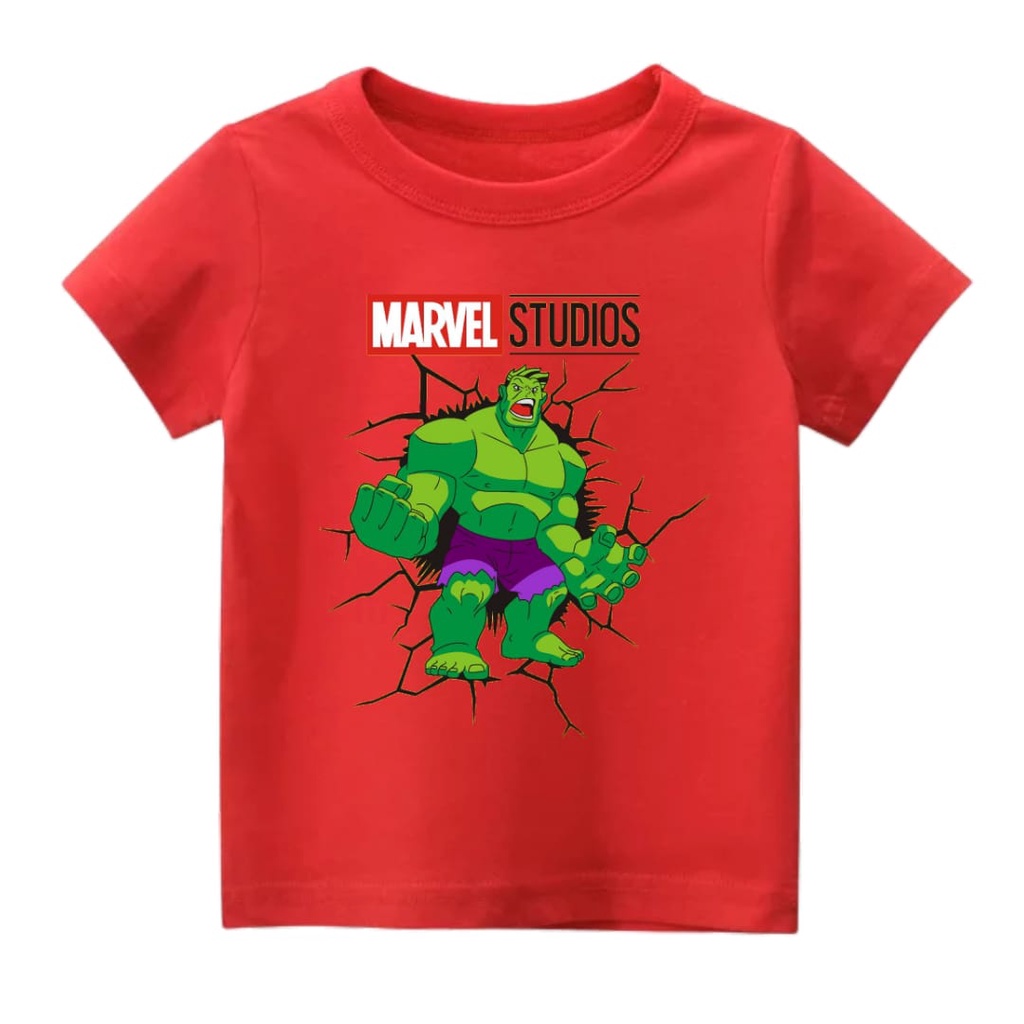 Rdkidzid Atasan Baju Kaos Anak Cowok Tshirt Anak Laki Laki Motif Hulk Berwarna