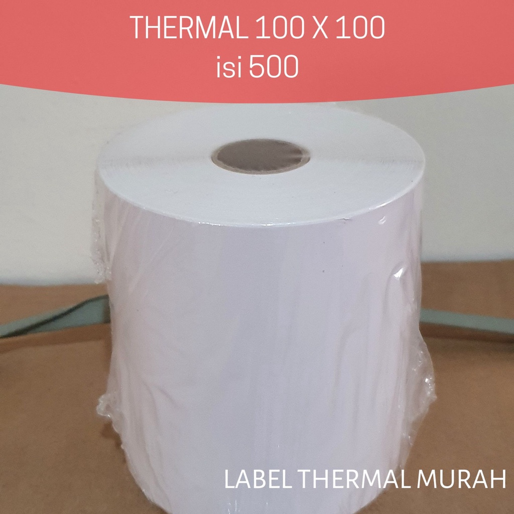 Label Thermal 100x100 isi 500 per roll